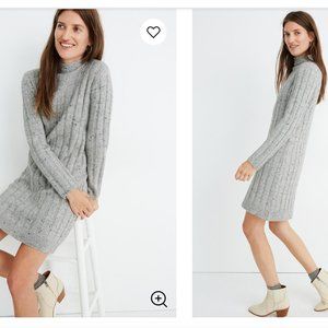 Madewell Speckled Ribbed Mockneck Sweater …